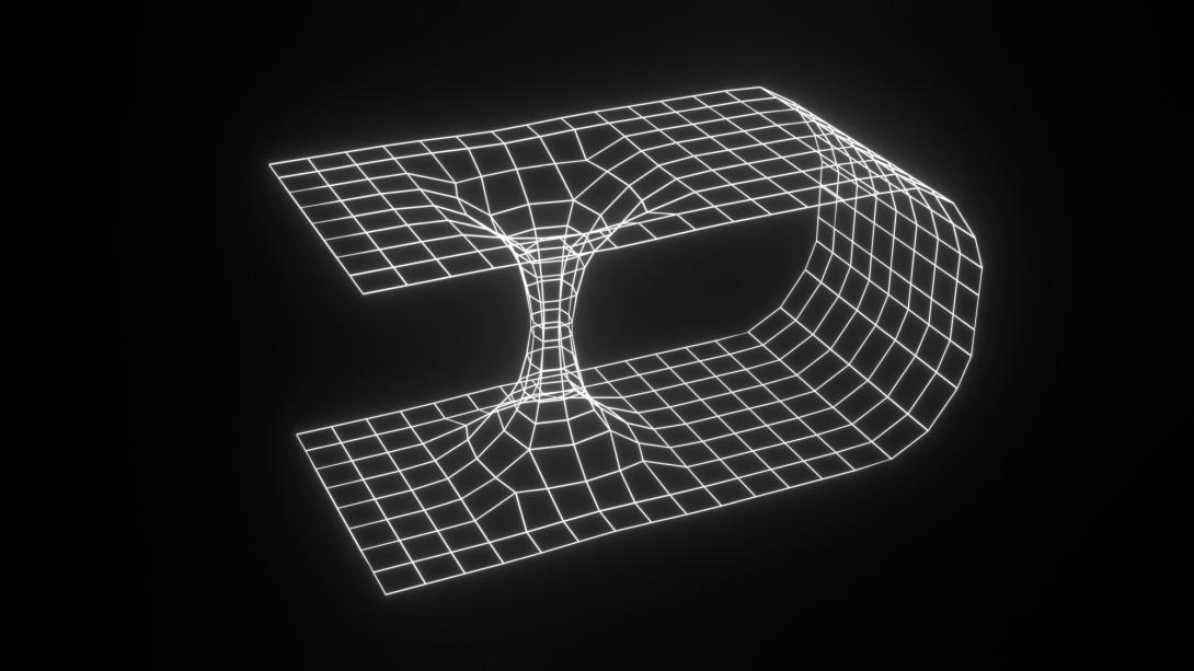 Wormhole as a shortcut between two points in space.