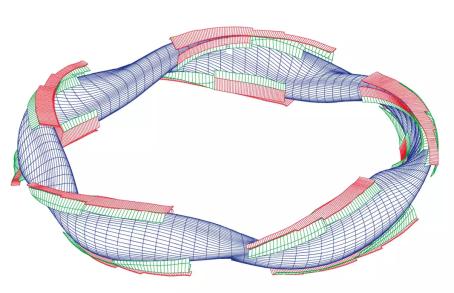 Divertor location in Wendelstein 7-X stellarator. (Credit: IPP) Divertor location in Wendelstein 7-X stellarator. (Credit: IPP)