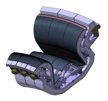 Divertor of ITER tokamak. (Credit © ITER Organization, www.iter.org) Divertor of ITER tokamak. (Credit © ITER Organization, www.iter.org)