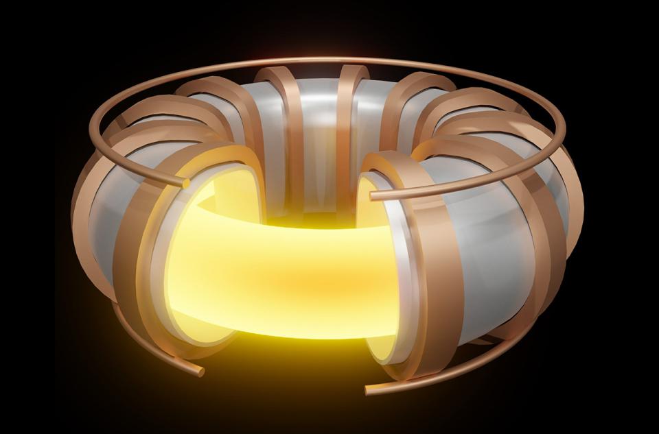 Toroidal and poloidal coils on tokamak scheme. (Source: © Love Employee / stock.adobe.com) Toroidal and poloidal coils on tokamak scheme. (Source: © Love Employee / stock.adobe.com)