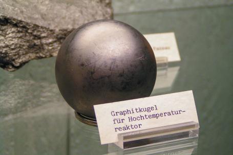 A graphite sphere containing dispersed micro-particles of nuclear fuel is used in so-called pebble-bed high-temperature reactors. (Source: Wikipedia.org) A graphite sphere containing dispersed micro-particles of nuclear fuel is used in so-called pebble-bed high-temperature reactors. (Source: Wikipedia.org)