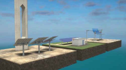 Solar Power Plant Interactive 3D Model