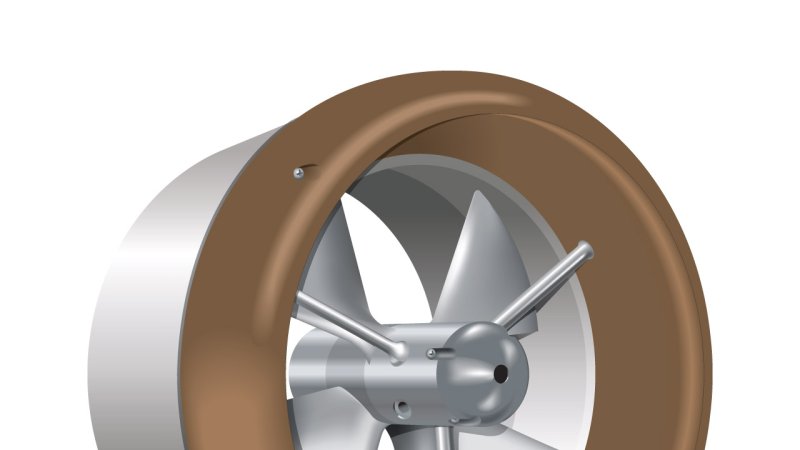 A model of a turbine designed to harness the energy of ocean currents. (Source: © philhol / stock.adobe.com)