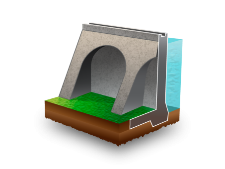 Buttress dams Buttress dams