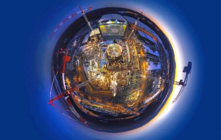 Planet ITER — the ITER building site viewed by fisheye camera. (Credit © ITER Organization, www.iter.org) Planet ITER — the ITER building site viewed by fisheye camera. (Credit © ITER Organization, www.iter.org)
