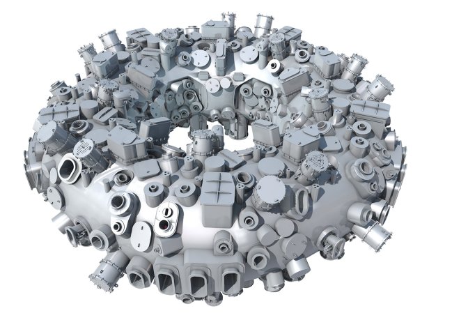 Ports on the Wendelstein 7-X stellarator. (Credit: IPP)